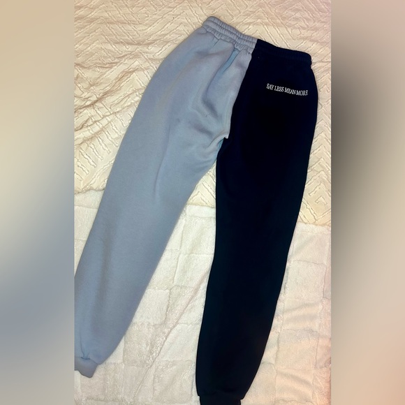MAYFAIR Comfy Set, Say Less Mean More Cozy Oversize Sweatsuit, Blue - Picture 12 of 15